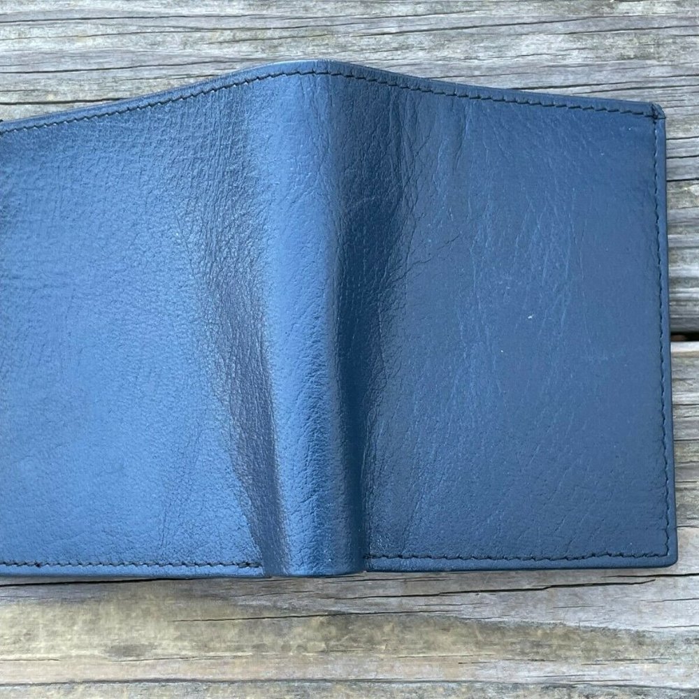 Handmade Wallet Handmade Men Card Holder Purse Genuine Leather Bi fold Wallet - Picture 6 of 12